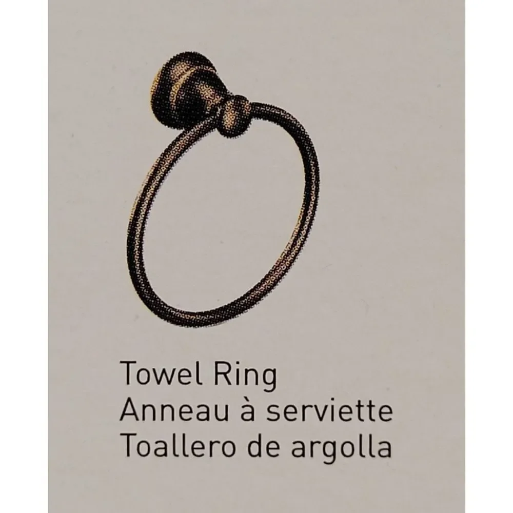 Moen Banbury Mediterranean Bronze Towel Ring NIP
